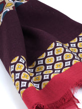 LUDICA red modal/wool scarf